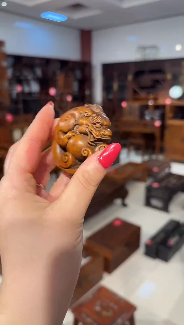 【闪购商品】木木艺黄杨木貔貅挂件68.8888