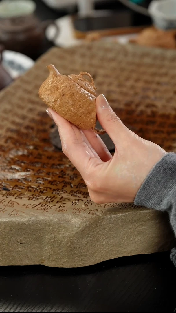 茶壶紫砂留****V老段泥竹供春65cc