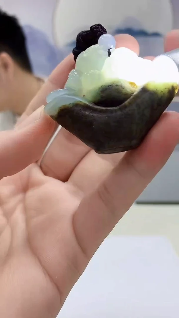 定制翡翠未镶嵌5028bb-毛货挂件23