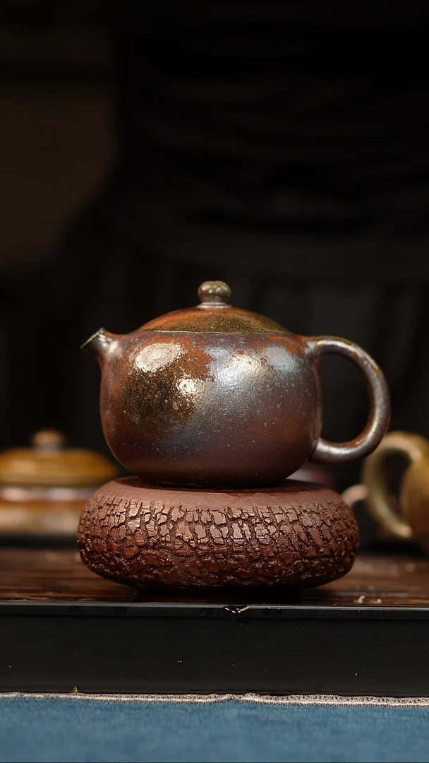 茶壶紫砂瑕疵柴烧紫砂 西施200cc