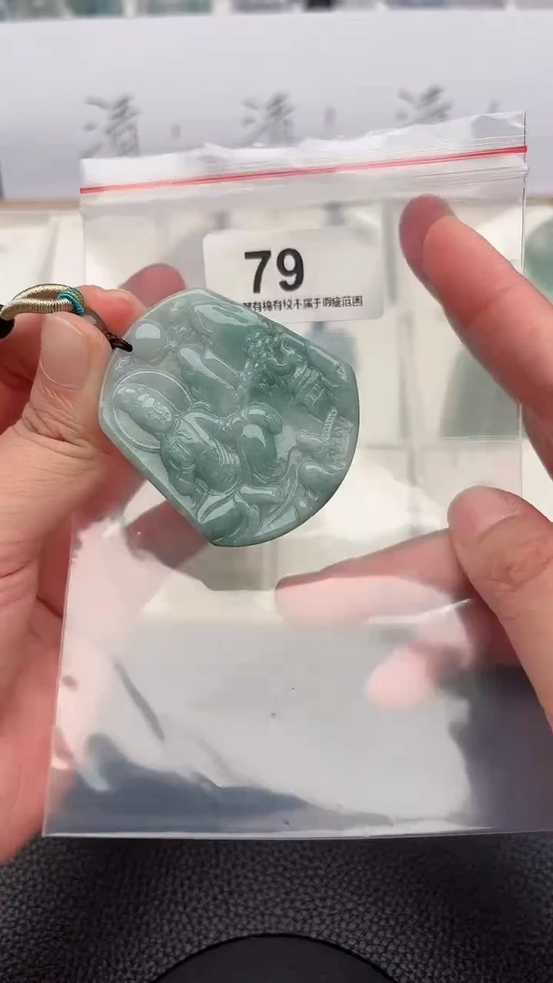 颈饰未镶嵌翡翠天然缅甸A货翡翠79