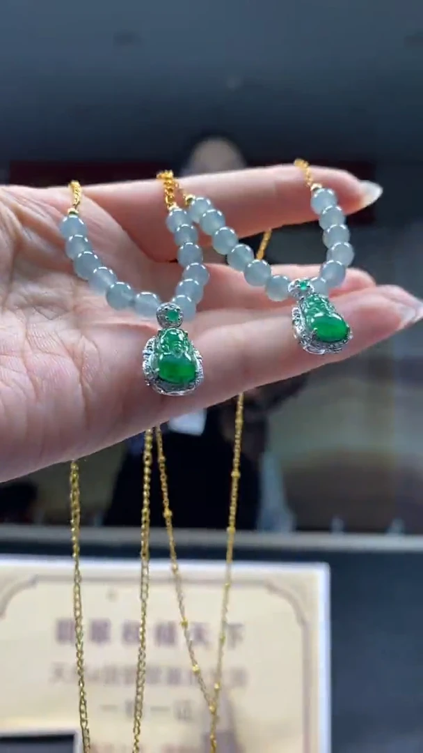颈饰未镶嵌翡翠多样性发货【只发一件】*q20配盒