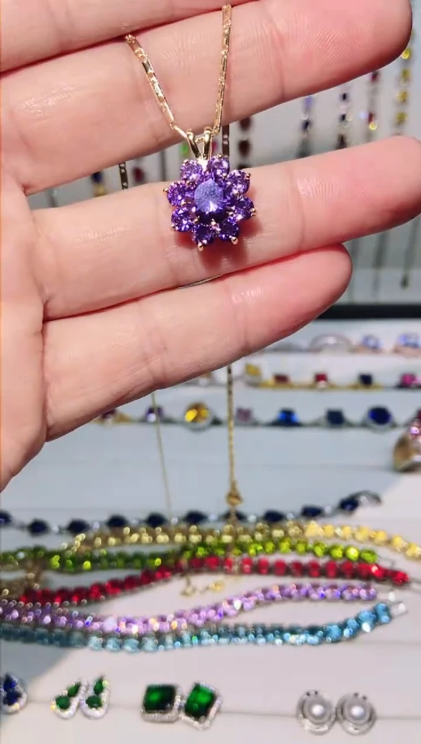 银S925镶嵌耳饰托帕石1