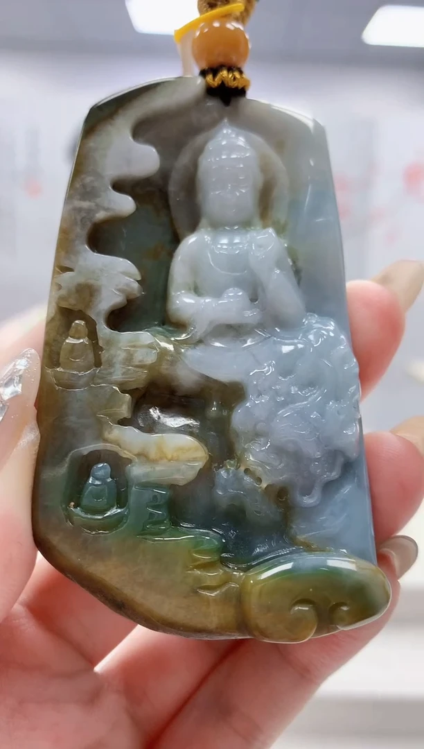 未镶嵌定制翡翠4812jw-毛货挂件18