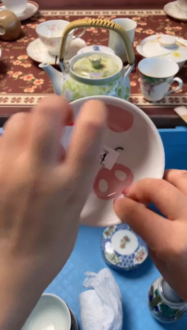 瓷片好*鱼瓷器瓷器A214