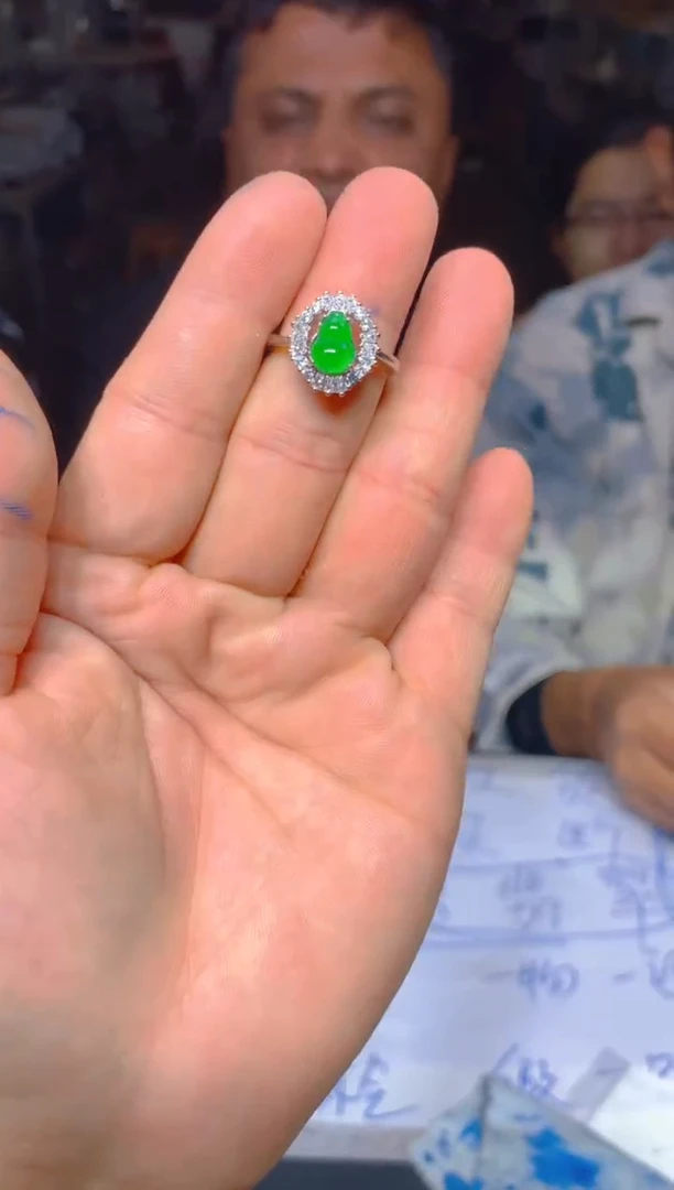 翡翠戒指未镶嵌33定制翡翠多样性发货（发其一）