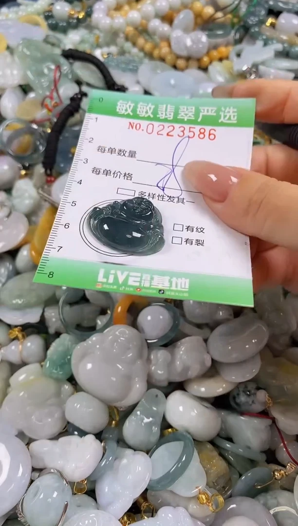 翡翠未镶嵌颈饰闪购0223586