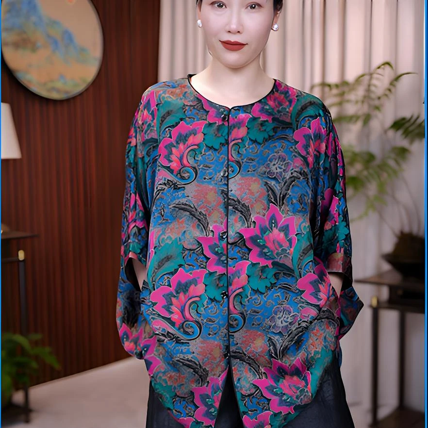 花西子时尚宽松上衣