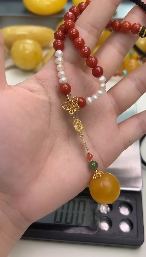裸石琥珀未镶嵌琥珀蜜蜡吊坠