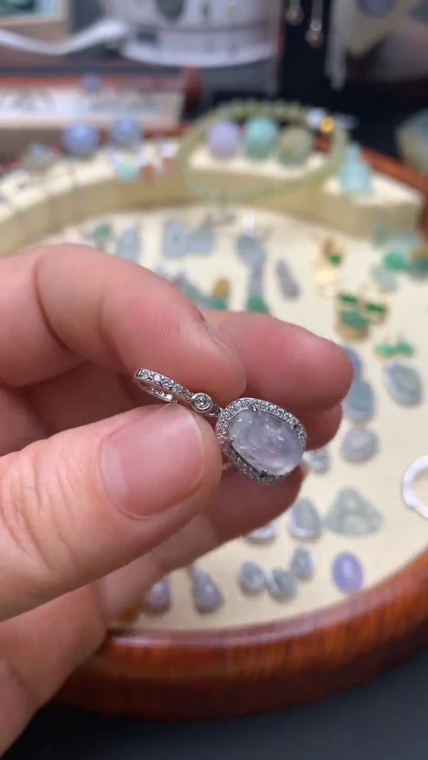 【闪购商品】翡翠颈饰银S925镶嵌翡翠镶嵌貔貅