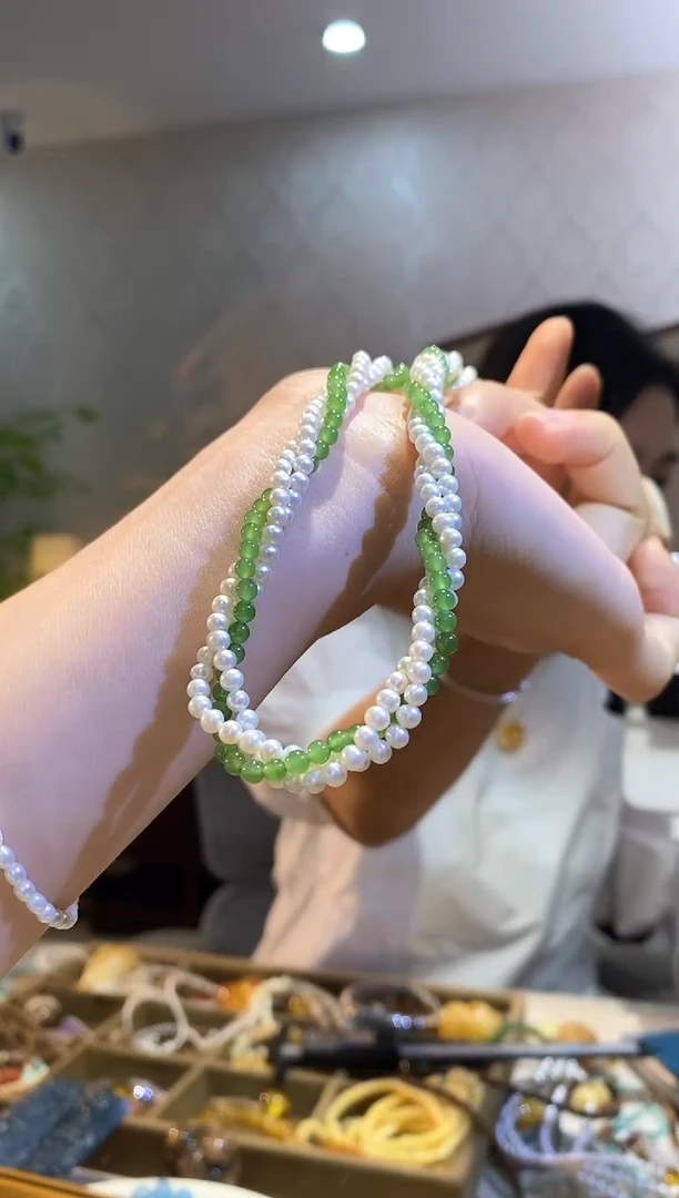 项链未镶嵌淡水珍珠天然珍珠项链