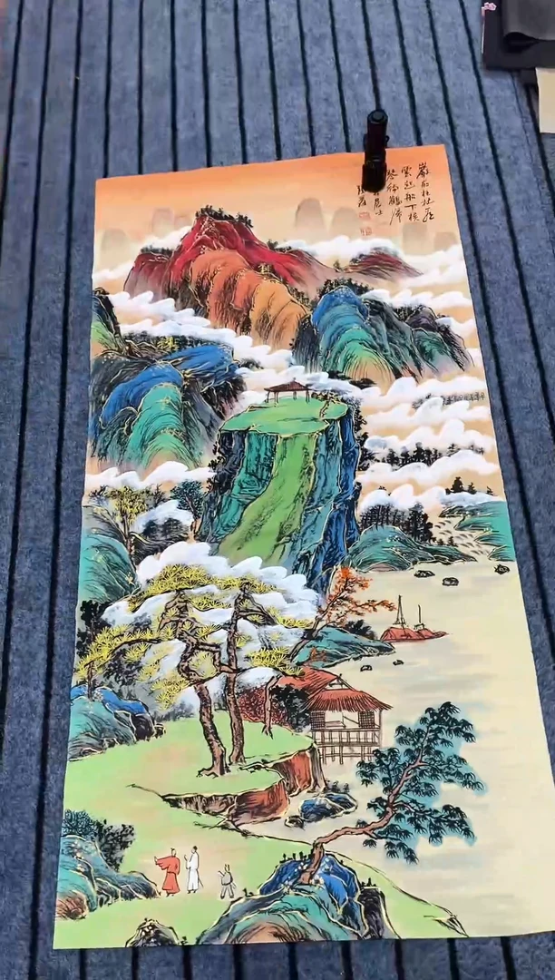 精品四尺山水作品