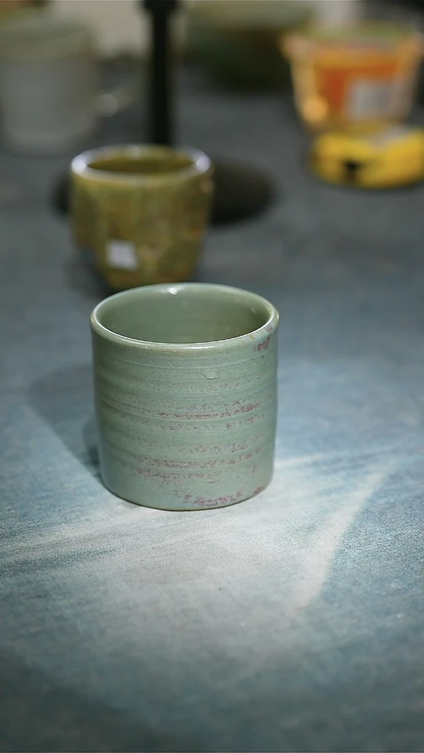 【闪购商品】碗浪鬼家釉绘柴烧杯