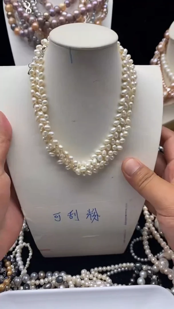 项链合金淡水珍珠1