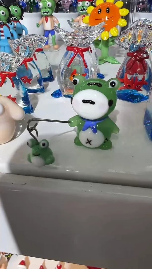 手工艺品琉璃青蛙卖仔