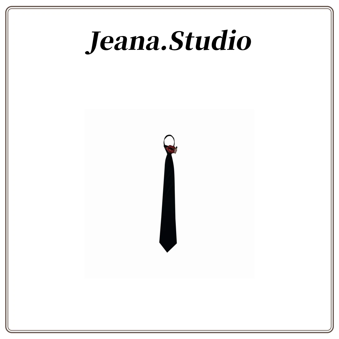【Jeana.studio】原创设计轻奢【烈焰红唇】系列领带