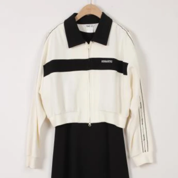 朵以2025春季新款球服短外套半身裙两件套装39DC831038