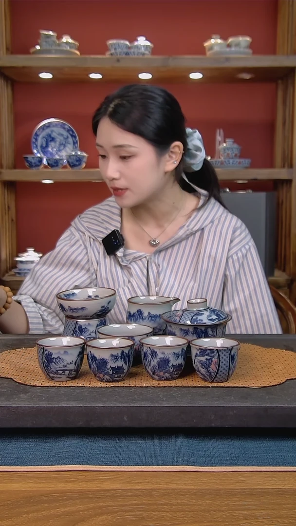 简装家用款8件套 老陶泥开片纹陶瓷茶具