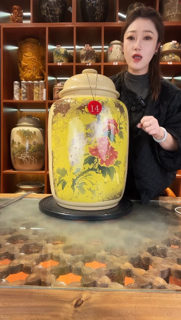 罐李旭泽作品大号白泥缸@14