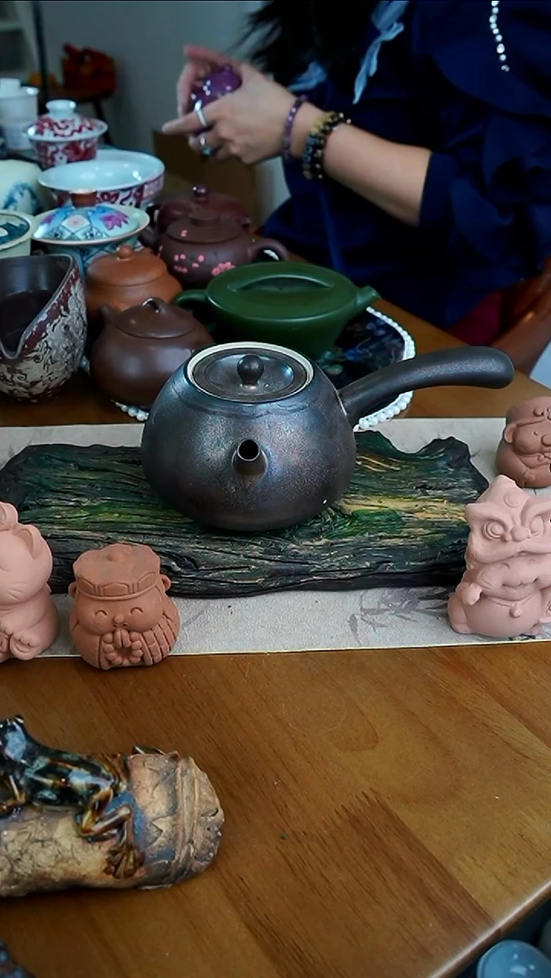 茶瓷物语铁锈釉茶壶