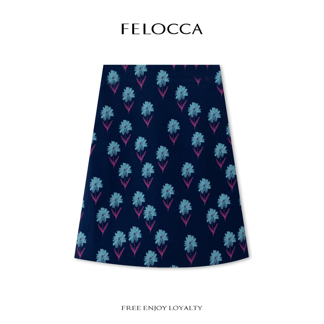 【FELOCCA】韩系碎花高品质百搭显瘦气质时尚半裙NYN-4499