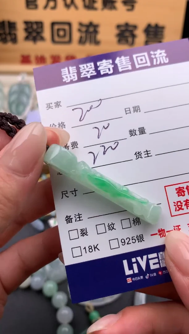 翡翠未镶嵌颈饰10133557