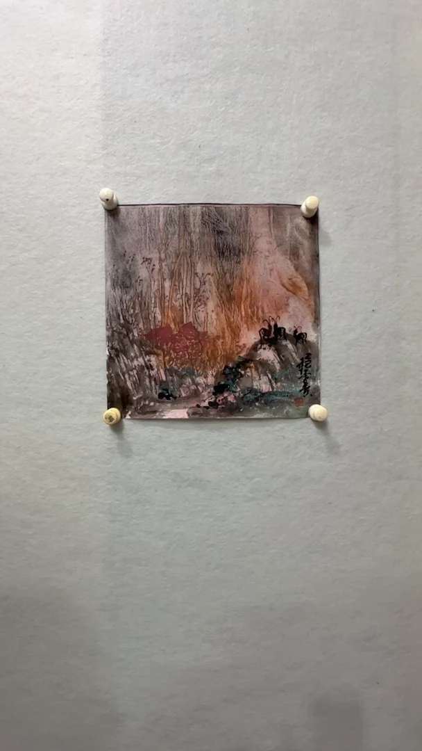 国画李贵老师绘画作品-1平尺山水