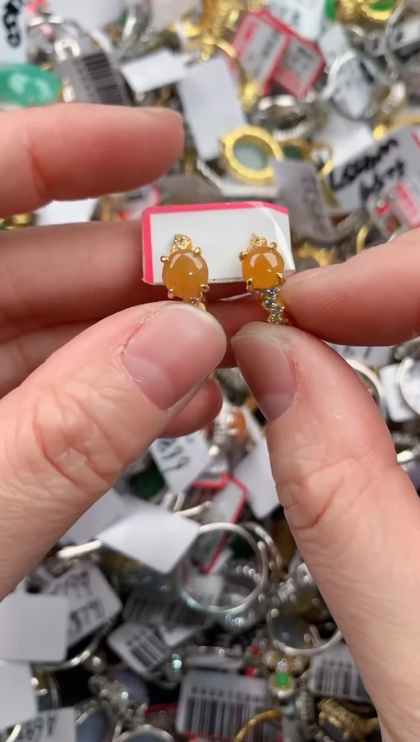 银S925镶嵌戒指翡翠777    3