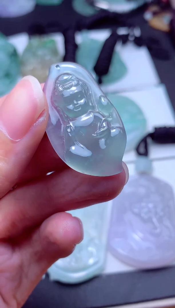 颈饰未镶嵌翡翠天然A货翡翠 天然A货翡翠天然翡翠多样性发货 发一