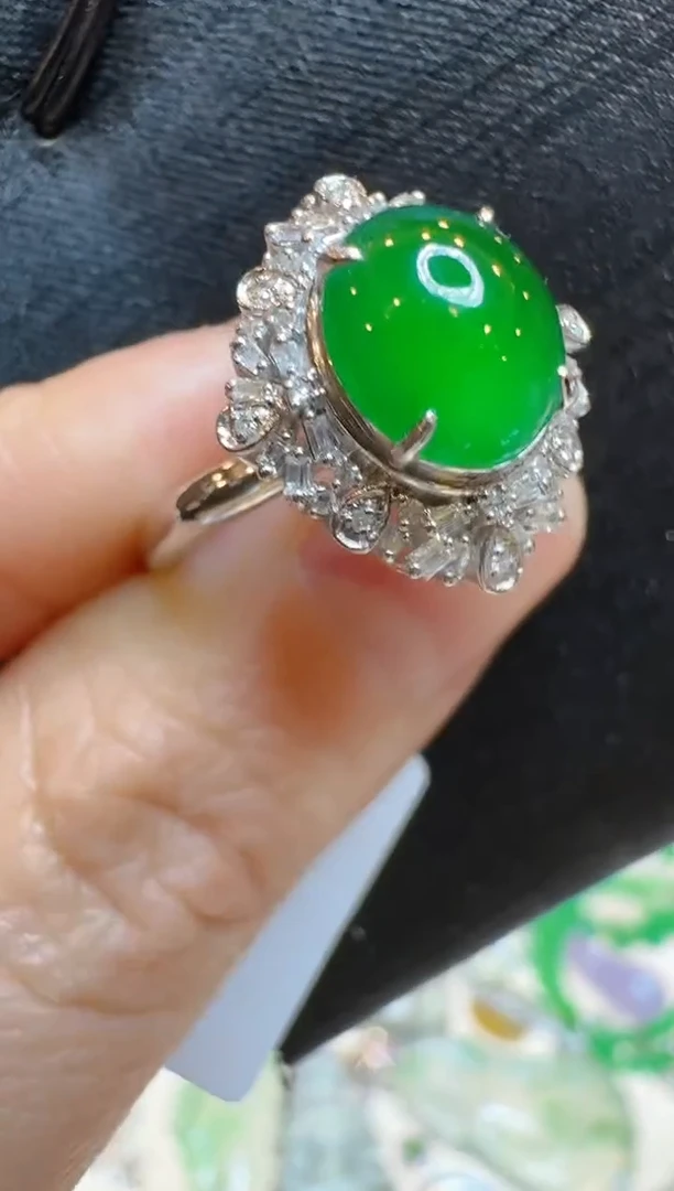 【闪购商品】翡翠戒指18K金镶嵌多样性团购发一件