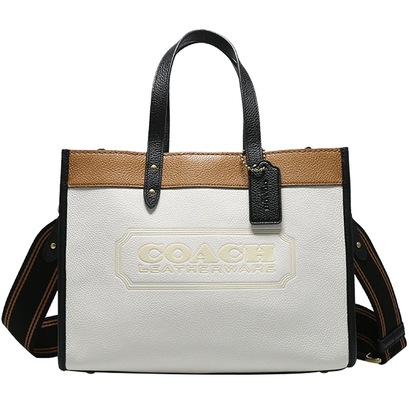 【银泰百货HF】蔻驰女士经典拼色徽章FIELD 30号托特包C0777