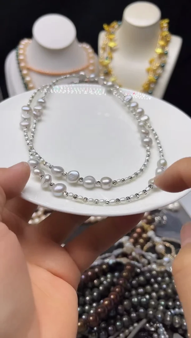 淡水珍珠未镶嵌颈饰多人