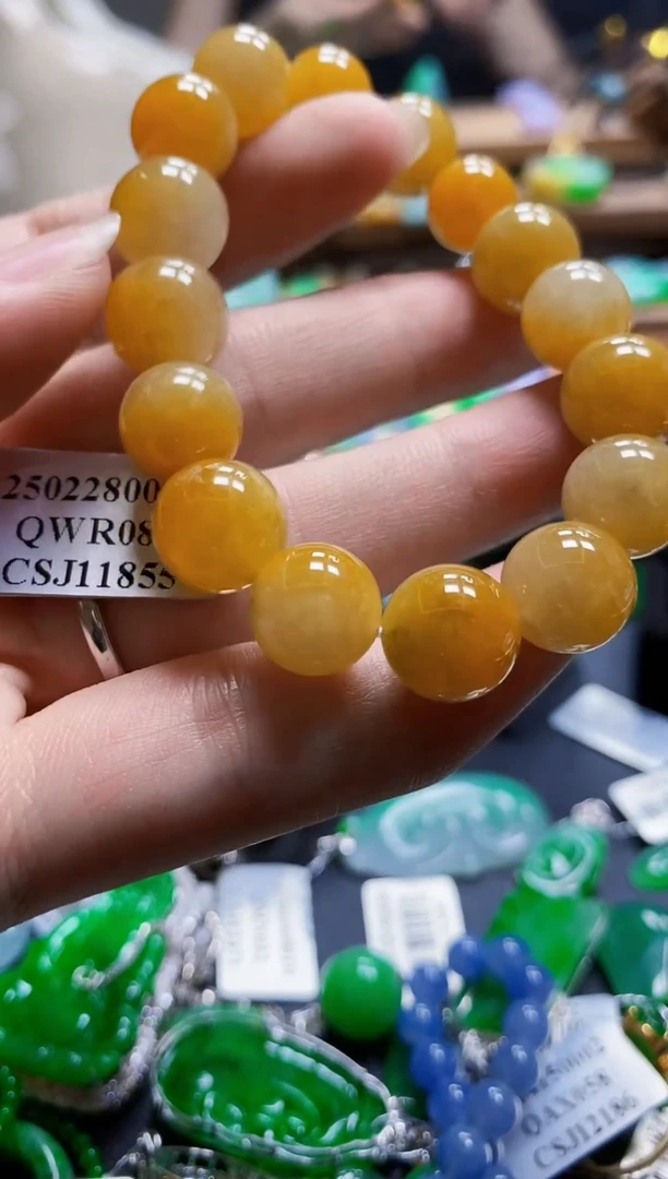 翡翠未镶嵌颈饰手串