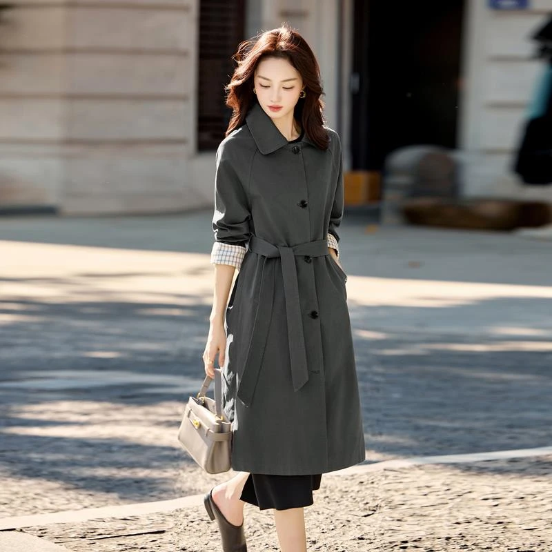 风衣女装2025年新款女神范高端大牌百搭秋天衣服中长款外套女春秋