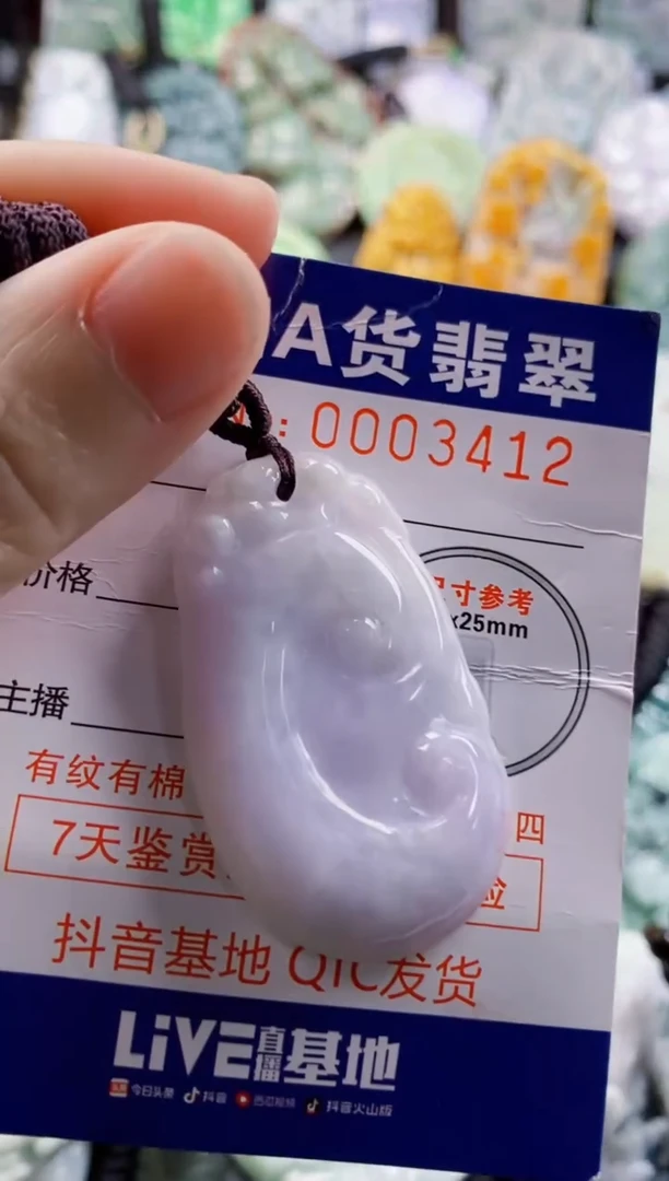 翡翠未镶嵌吊坠(不含链)1