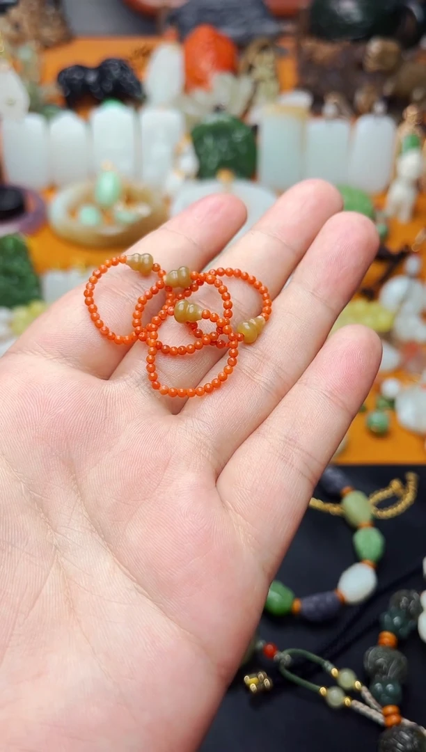 【闪购商品】和田玉戒指未镶嵌葫芦戒指多样性拍一发一01