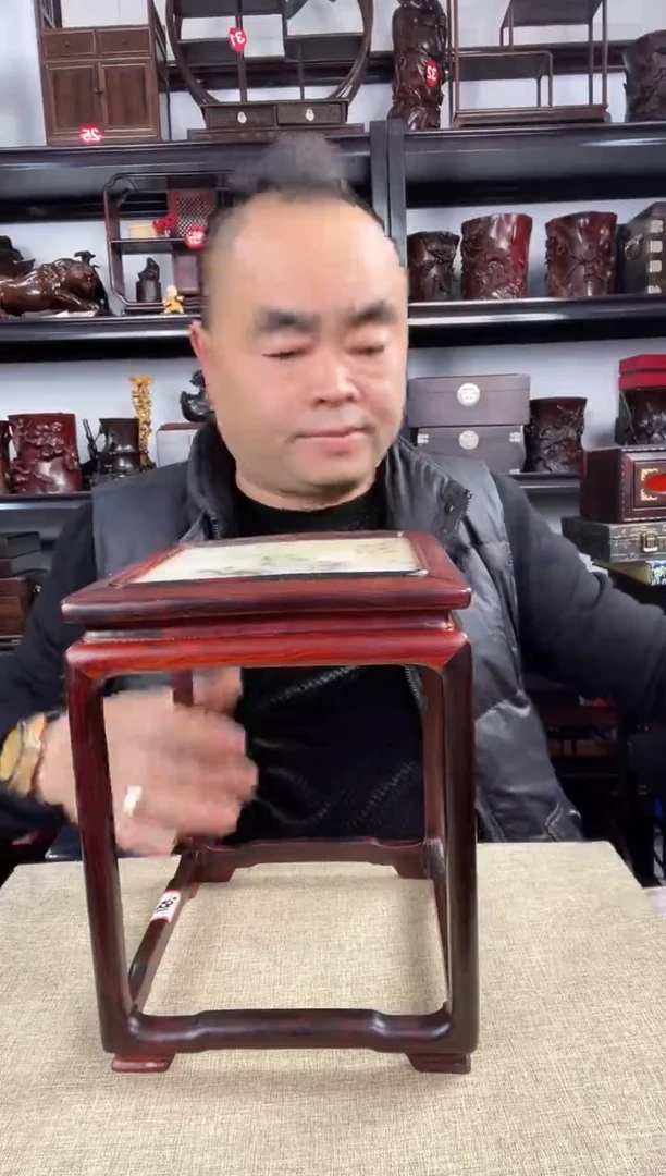 木老李红木工艺品822瑕疵