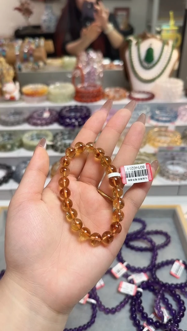 未镶嵌手链水晶黄水晶