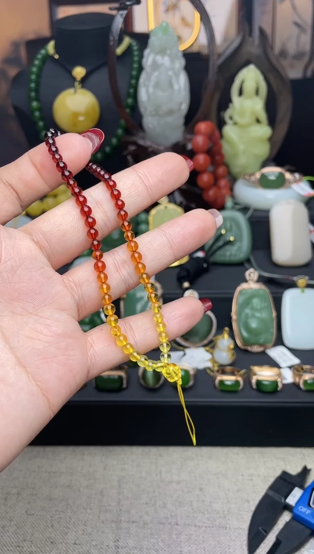 【闪购商品】琥珀手链未镶嵌手机链