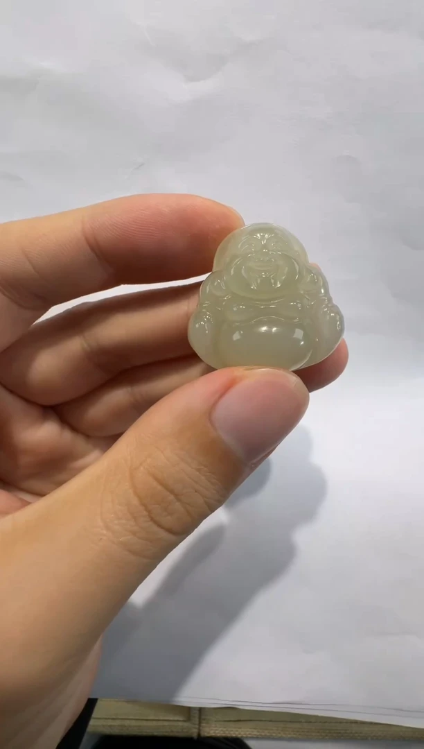 颈饰未镶嵌和田玉30mm佛公