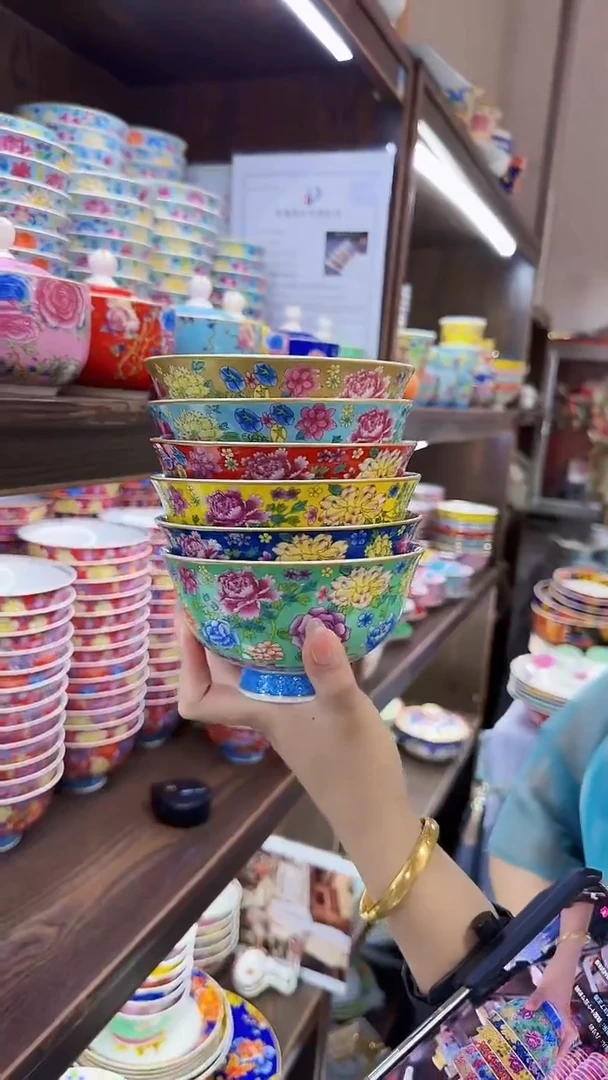 瓷片5英寸饭碗6个景德镇餐具