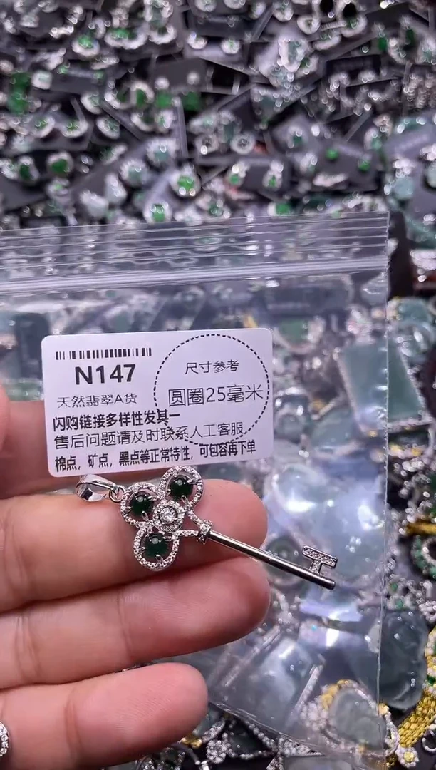翡翠未镶嵌颈饰N147吊坠