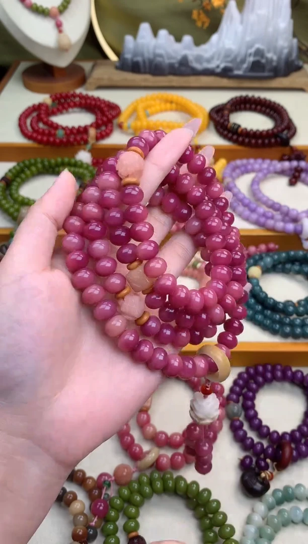 【闪购商品】白玉菩提手串乌梅莲花