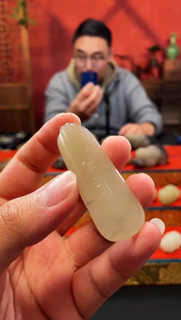 吊坠(赠链)未镶嵌和田玉竹节