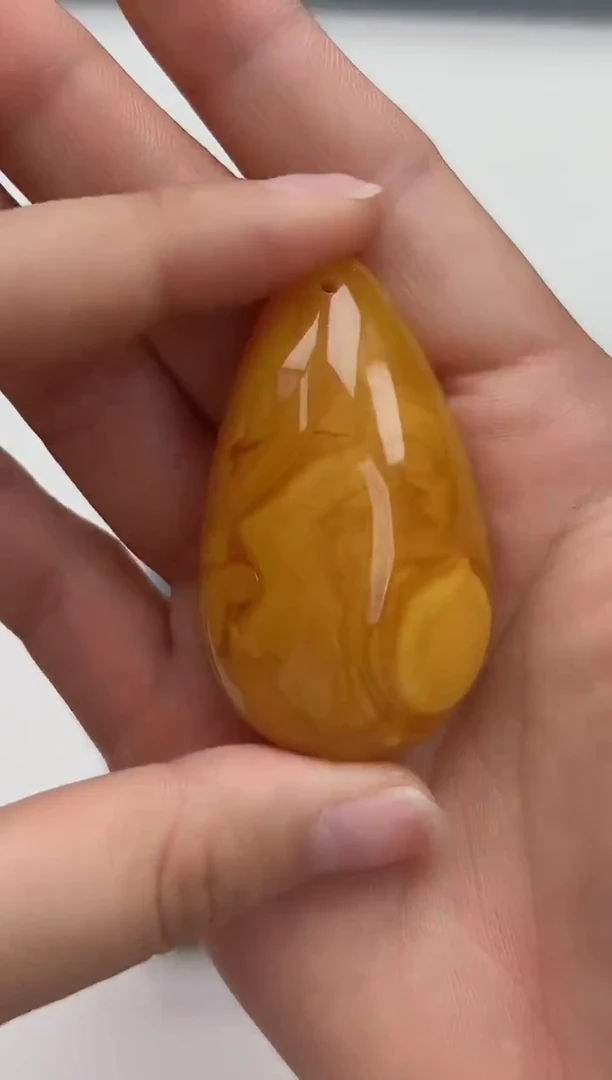 裸石琥珀未镶嵌琥珀蜜蜡吊坠