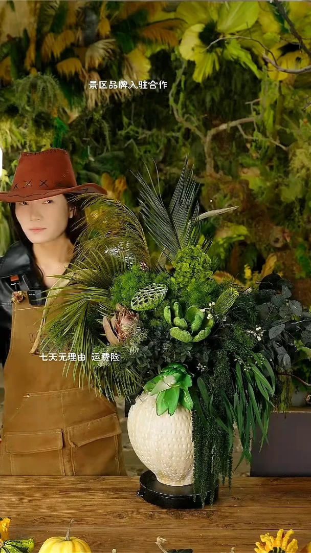 [妮娅]永生花闪购新品福利连花带瓶