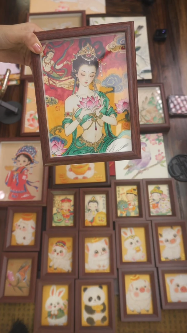 国画8寸吉祥天11111111111