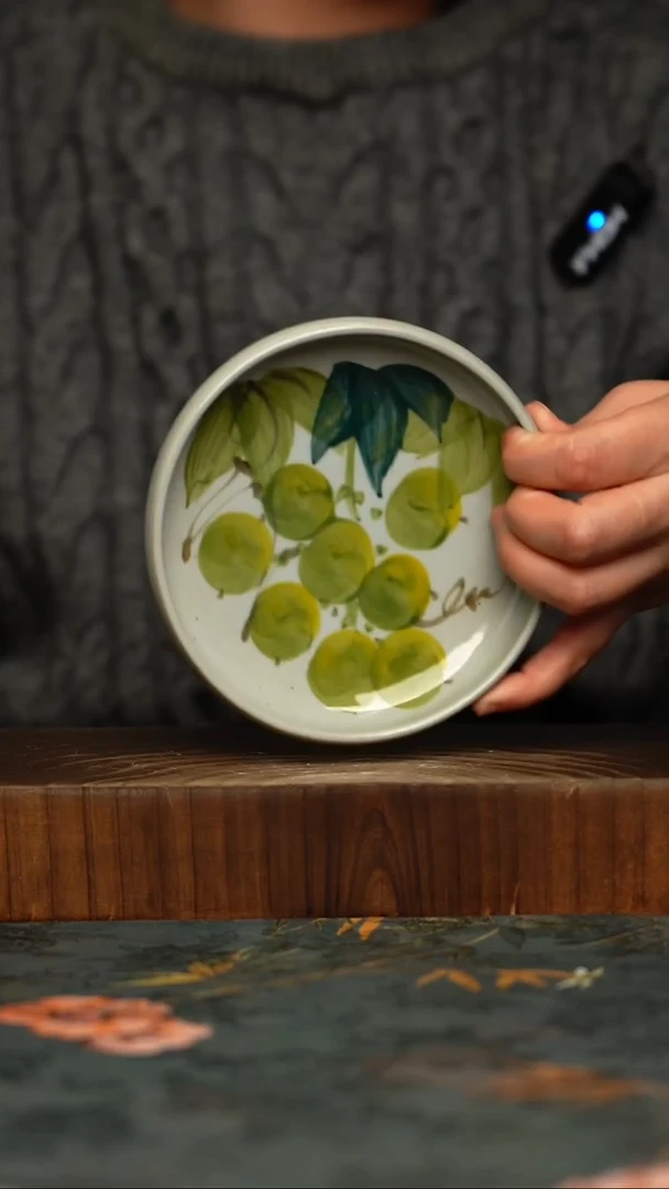 瓷片釉下彩手工手绘同款陶器