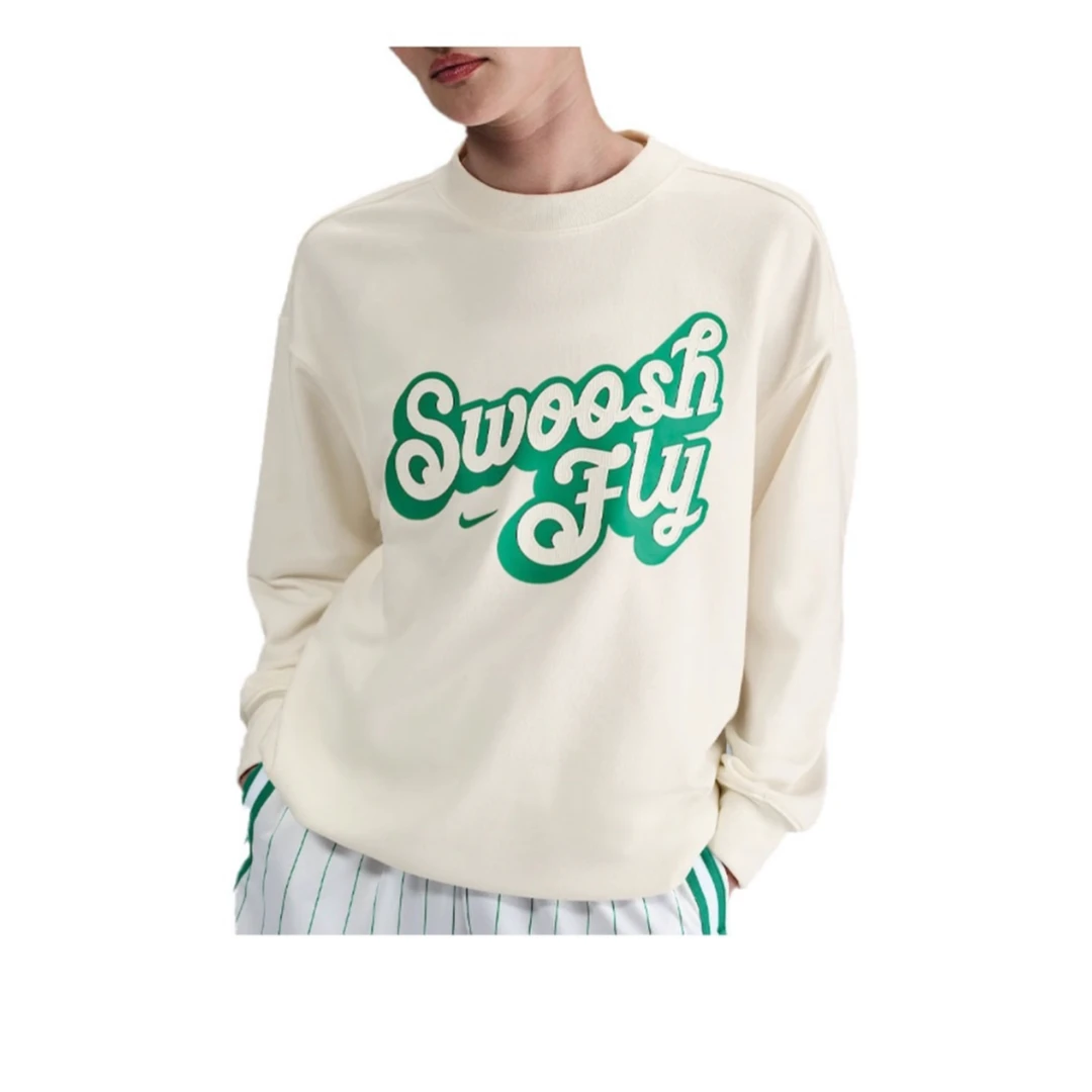 NIKE/耐克女款春季时尚针织简约运动风长袖圆领套头卫衣FZ5515133