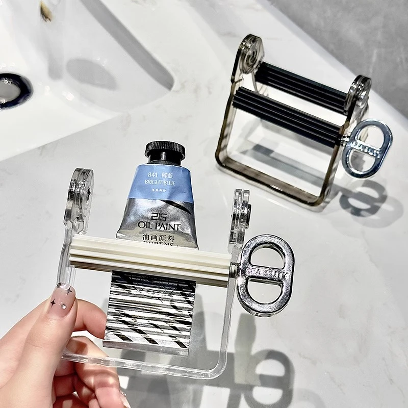 挤牙膏洗面奶颜料新款挤压器小样护手霜牙刷手动夹卫生间简约